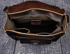 Cool Leather Mens Briefcase Messenger Bag Shoulder Bag Satchel Backpack for men