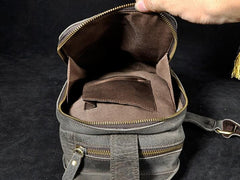 Cool Leather Mens  Sling One Shoulder Bag Sling Bag Sling Backpacks Chest Bag for men - imessengerbags