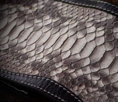 Handmade Leather Biker Wallet Mens Cool Short Chain Wallet Trucker Wallet with Chain