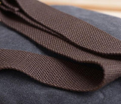 Gray Cool Canvas Mens Sling Bag Chest Bag One Shoulder Packs for men