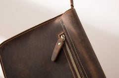 Vintage Leather Small Mens Cool Messenger Bags Small Shoulder Bag for Men