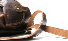 Cool Mens Leather Backpacks Travel Backpacks Laptop Backpacks for Men - imessengerbags