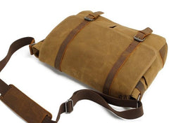 Waxed Canvas Mens Camera Shoulder Bag Canvas Messenger Bag Canvas Camera Side Bag for Men