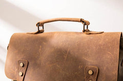 Leather Canvas Messenger Bags for men Vintage Shoulder Bag for men - imessengerbags
