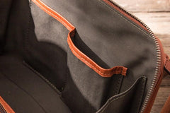 Black Brown Cool Leather Mens Shoulder Bags Messenger Bags for Men - imessengerbags