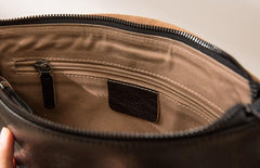 Small Leather Black Mens Cool Messenger Bags Shoulder Bags  for Men - imessengerbags