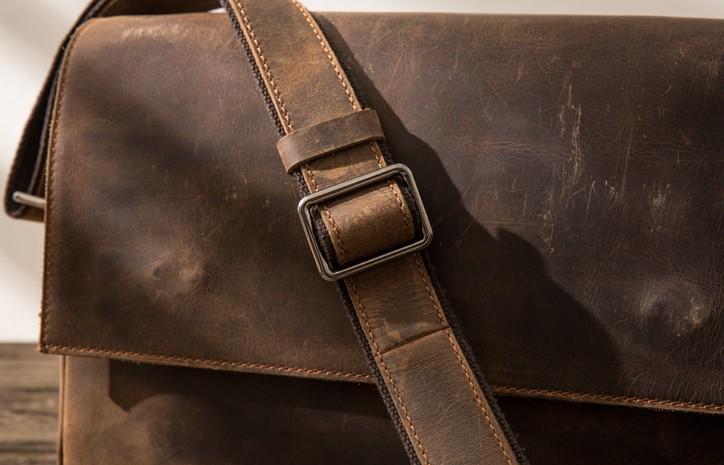 Cool Leather Coffee Mens Messenger Bags Vintage Shoulder Bags for Men –  imessengerbags