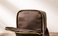 Cool Leather Mens Sling Bag Sling Shoulder Bags Sling Backpack for men - imessengerbags