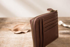 Leather Mens Slim Card Holder Front Pocket Wallets Card Wallets for Men - imessengerbags
