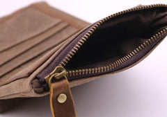 Mens Canvas Small Wallets for men Bifold Cool Men billfold Small Wallet - imessengerbags