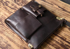 Cool Leather Mens Shoulder Bag Messenger Bag Chest Bag for men - imessengerbags