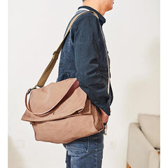 Canvas Mens 14 inches Side Bags Canvas Satchel Messenger Bags Canvas Travel Courier Bag for Men - imessengerbags