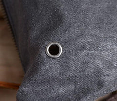 Gray Cool Canvas Mens Sling Bag Chest Bag One Shoulder Packs for men