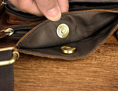 Leather Mens Chest Bag Sling Bag Sling Shoulder Bag Sling Backpacksfor men - imessengerbags