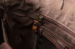 Waxed Canvas Messenger Bags for men Vintage Shoulder Bag for men