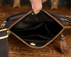Leather Mens Chest Bag Sling Bag Sling Shoulder Bag Sling Backpacksfor men - imessengerbags