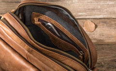 Cool Small Leather Mens Messengers Bag Shoulder Bag for Men - imessengerbags