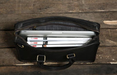 Handmade Leather Mens Cool Messenger Bag Briefcase Work Bag Business Bag Laptop Bag for men