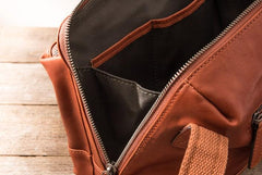 Black Brown Cool Leather Mens Shoulder Bags Messenger Bags for Men - imessengerbags