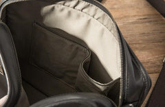 Black Cool Leather Mens Shoulder Bags Messenger Bags for Men - imessengerbags