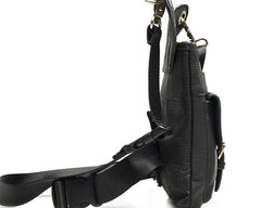 Cool Biker Leather Drop Leg Bag Mens Belt Pouch Waist Bag Shoulder Bag for Men