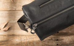 Cool Leather Mens Barrel Shoulder Bags Messenger Bags for Men