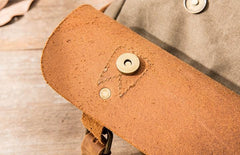Leather Canvas Messenger Bags for men Vintage Shoulder Bag for men - imessengerbags