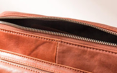 Black Brown Cool Leather Mens Shoulder Bags Messenger Bags for Men - imessengerbags