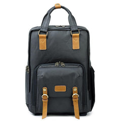 CANVAS WATERPROOF MENS 15'' CANON CAMERA BACKPACK LARGE NIKON CAMERA BAG DSLR CAMERA BAG FOR MEN - imessengerbags