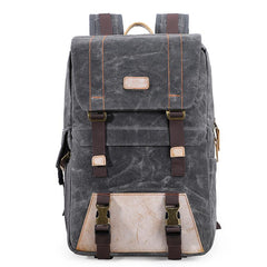 Green CANVAS WATERPROOF MENS 15'' CANON CAMERA BACKPACK LARGE NIKON CAMERA BAG DSLR CAMERA BAG FOR MEN - imessengerbags