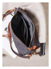 Fashion Canvas Mens Side Bag Canvas Messenger Bags Canvas Satchel Courier Bag for Men - imessengerbags