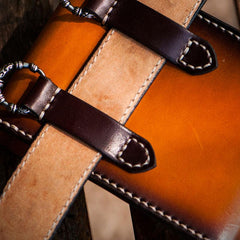 Handmade Biker Leather Belt Pouch Mens Cases Waist Bag Hip Pack Belt Bag Fanny Pack Bumbag for Men - imessengerbags