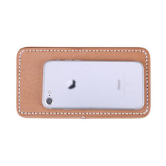 Beige Womens Leather Storage Box Portable Cosmetic Bag Multifunctional Clutch Box For Men