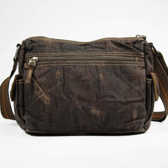 Denim Coffee Mens 10 inches Messenger Bag Dark Green Jean Postman Bag Courier Bag For Men - imessengerbags