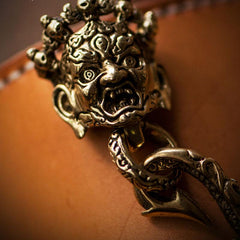 Handmade Leather Short Mens Chain Biker Wallet Cool Leather Wallet With Chain Wallets for Men - imessengerbags