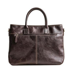Genuine Leather Mens Briefcase Messenger Bag Laptop Bag Shoulder Bag for men