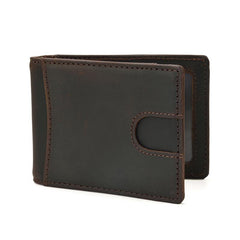 RFID Leather Slim Mens Small Wallet billfold Bifold Wallet Front Pocket Wallet for Men - imessengerbags