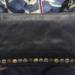 Genuine Leather Mens Cool Long Leather Wallet Biker Wallet Zipper Clutch Wallet for Men - imessengerbags