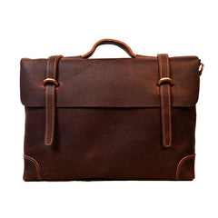 Genuine Leather Mens Cool Messenger Bag Briefcase Work Bag Business Bag for men