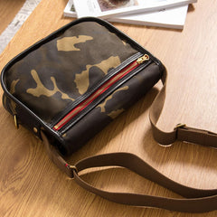 Canvas Mens Saddle Casual Camouflage Shoulder Bag Courier Bag Side Bag Messenger Bag for Men