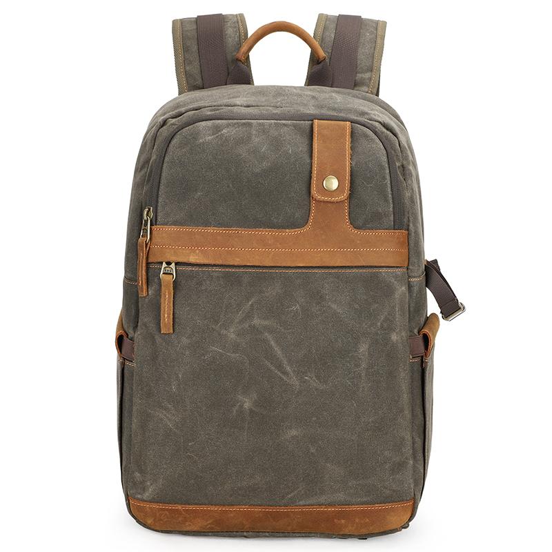Canvas Waterproof Mens Large Nikon Camera Backpack Canon Camera Bag Dslr Camera Bag for Men - imessengerbags