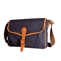 Casual Canvas Leather Mens Side Bag Side Bag Small Messenger Bags Casual Courier Bags for Men