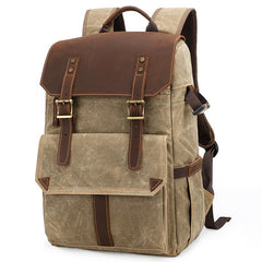 CANVAS WATERPROOF MENS CANON CAMERA BACKPACK LARGE NIKON CAMERA BAG DSLR CAMERA BAG FOR MEN - imessengerbags