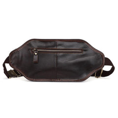 Vintage Coffee Brown LEATHER MENS FANNY PACK FOR MEN BUMBAG Vintage WAIST BAGS