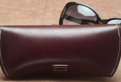 Handmade Mens Leather Glasses Case Glasses Box Glasses Holder For Men - imessengerbags