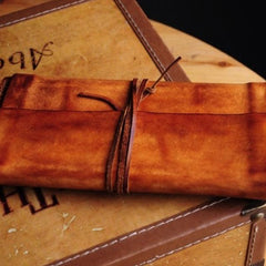 Handmade Leather Vintage Mens Long Wallet Cool Long Wallet for Men - imessengerbags