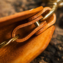 Handmade Leather Tooled Mens Cool Car Key Wallet Car Key Holder Car KeyChain for Men - imessengerbags