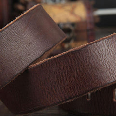 Genuine Leather Punk Rock Biker Trucker Mens Belt Men Black Coffee Belt for Men