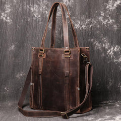 Handmade Brown LEATHER Mens/Womens Tote Messenger Tote Bag Tote HandBag Shoulder Bag For Men