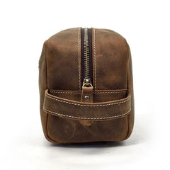 Portable Retro Mens Leather Zipper Clutch Purse Bag Clutch Bag For Men